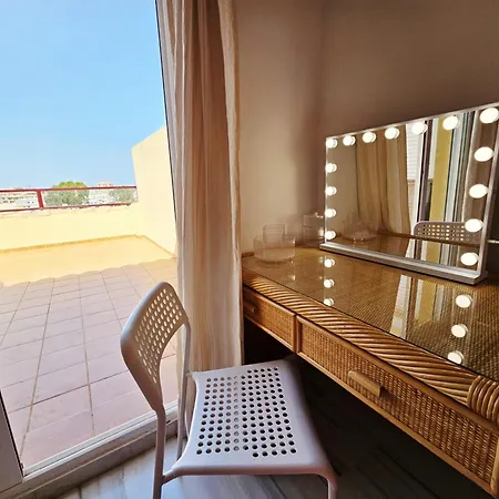 Apartamento Bioparc ático Muy Amplio Y Soleado, Cerca De La Playa Y Centro, Con Parking Y Ac *